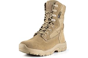 FREE SOLDIER Women's Tactical Boots 8 Inches Lightweight Combat Boot Durable Military Work Outdoors Boots Desert Boot for Women