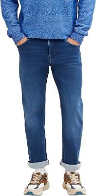 Josh Regular Slim Men's Jeans, 10119 Usada Mid Stone Blue Denim, 36W x 32L