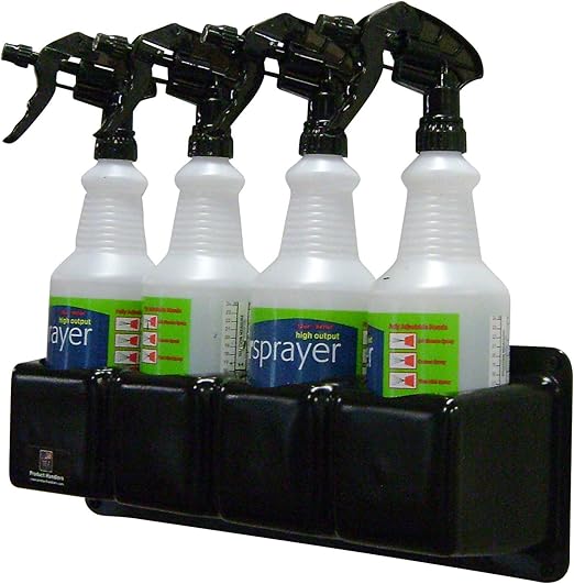 Product Handlers Four 32 oz. Spray Bottle Holder, Spray Bottle Rack