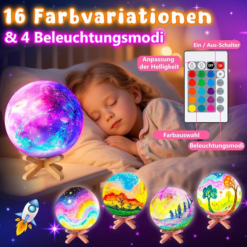 Bastelset Kinder ab 6 7 8 9 10 Jahre,Geschenke Mädchen 10 11 12 Jahre,MondLampe Basteln Mädchen 6-12 Jahre,Nachtlicht für Kinder Spielzeug ab 5-12 Jahr Junge Halloween Geburtstagsgeschenk