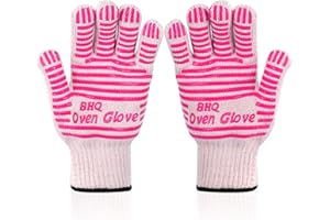 CZSYZCZS Extreme Heat Resistant Oven Gloves - 932F - Cooking Gloves for BBQ, Grilling, Baking,Cutting, Smoker Fireplace