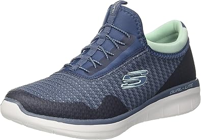 skechers synergy 2.0 mujer gris