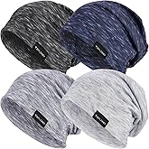EINSKEY Lightweight Slouchy Beanie for Men Women, Oversize Thin Cotton Skull Cap Chemo Cap Night Sleeping Hat for All Seasons