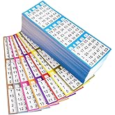 Yuanhe Bingo Game Cards Disposible &ndash; 3 Card 10 Sheets &ndash; 100 Books -10 Colors for Large Groups