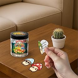 Positive Mushroom Jar With 60 Daily Affirmation