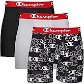 Champion mens Everyday Active Lightweight Stretch Variety Boxer Briefs - 3 Pack