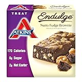 Atkins Endulge Treat, Nutty Fudge Brownie, 5 - 1.4 oz Bars