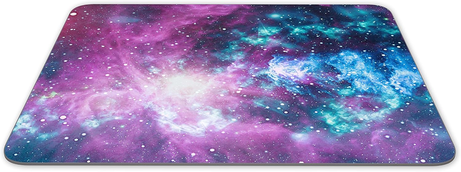 Purple Space Nebula Mouse Mat Pad - Astronomy Astrology Fun Gift Computer #13228, Multicolor, 23.5cm x 19.6cm x 5mm - Image 3