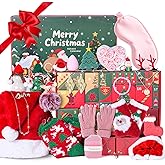 Advent Skincare Calendar for Teen Girls, Adult, Christmas Gifts For Women, 24 Day Advent Beauty Calendar 2025 With Makeup Kit, Bath Bomb, Spa, Jewelry, Santa Hat, Holiday Countdown Gift Sets for Mom Wife Daughter Sister