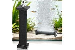 AquaMiracle New Innovative Rubber Air Stone for Large Aquarium, 8”x1.52” Fish Tank Air Stone 1-Pack, Air Bubbler Oxygen Air Diffuser for Pond Aerator