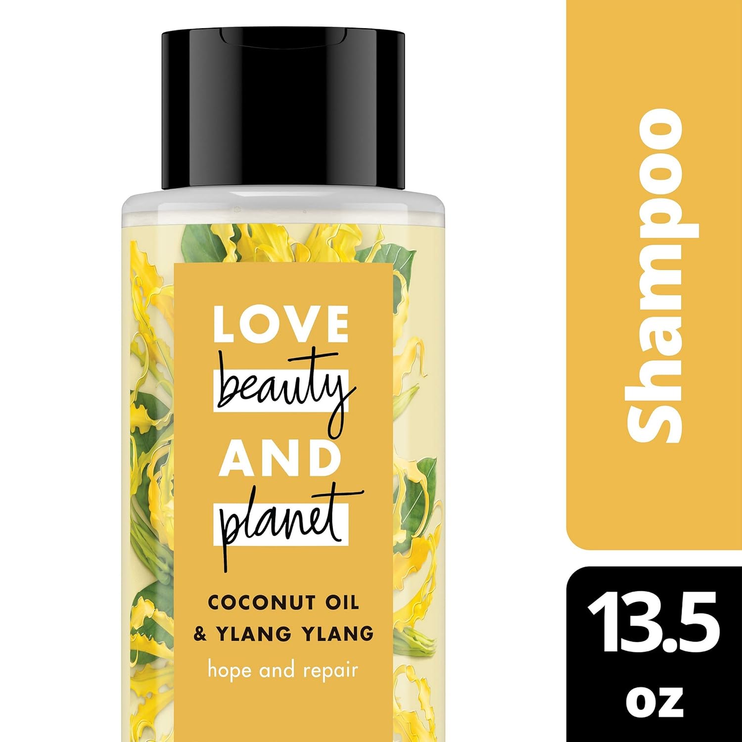 Love Beauty and Planet Hope and Repair Coconut Oil & Ylang Ylang Shampoo for Split Ends, 13.5 oz