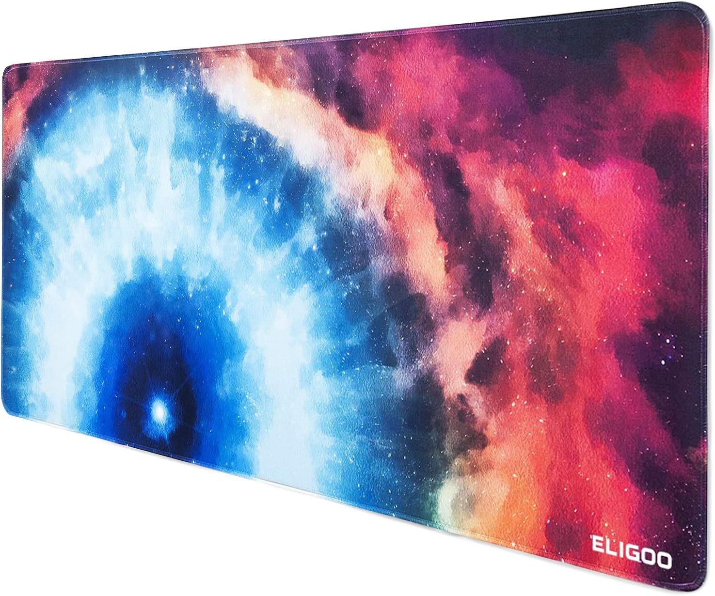 Eligoo Extended Gaming Mouse Pad Large Size 900x400mm Desk Keyboard Mat with Stitched Edges Non Slip Rubber Base Mouse Mat for Computer Desktop PC Laptop (World Map2 Pattern)