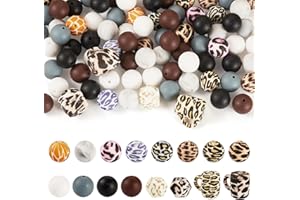 Silicone Focal Beads Silicone Bead Rubber Loose Spacer Beads for Pens Keychain Making Lanyard Necklace Jewelry Accessories Ha