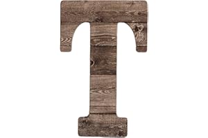 COLLECTIVE HOME - 12" Wood Letters for Wall Decor, Rustic Wall Sign, Decorative Hanging Alphabet Signs, House Number, Decorat