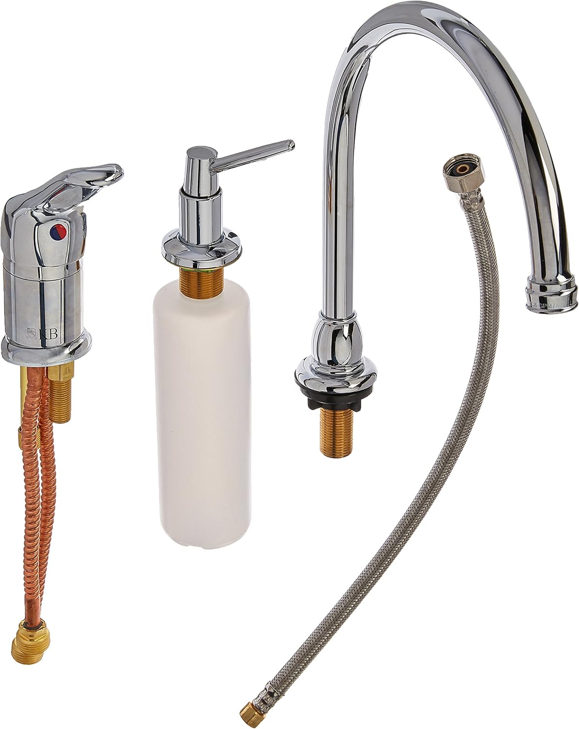 Elements of Design EB811K1 Wyndham Single Loop Handle Kitchen Faucet