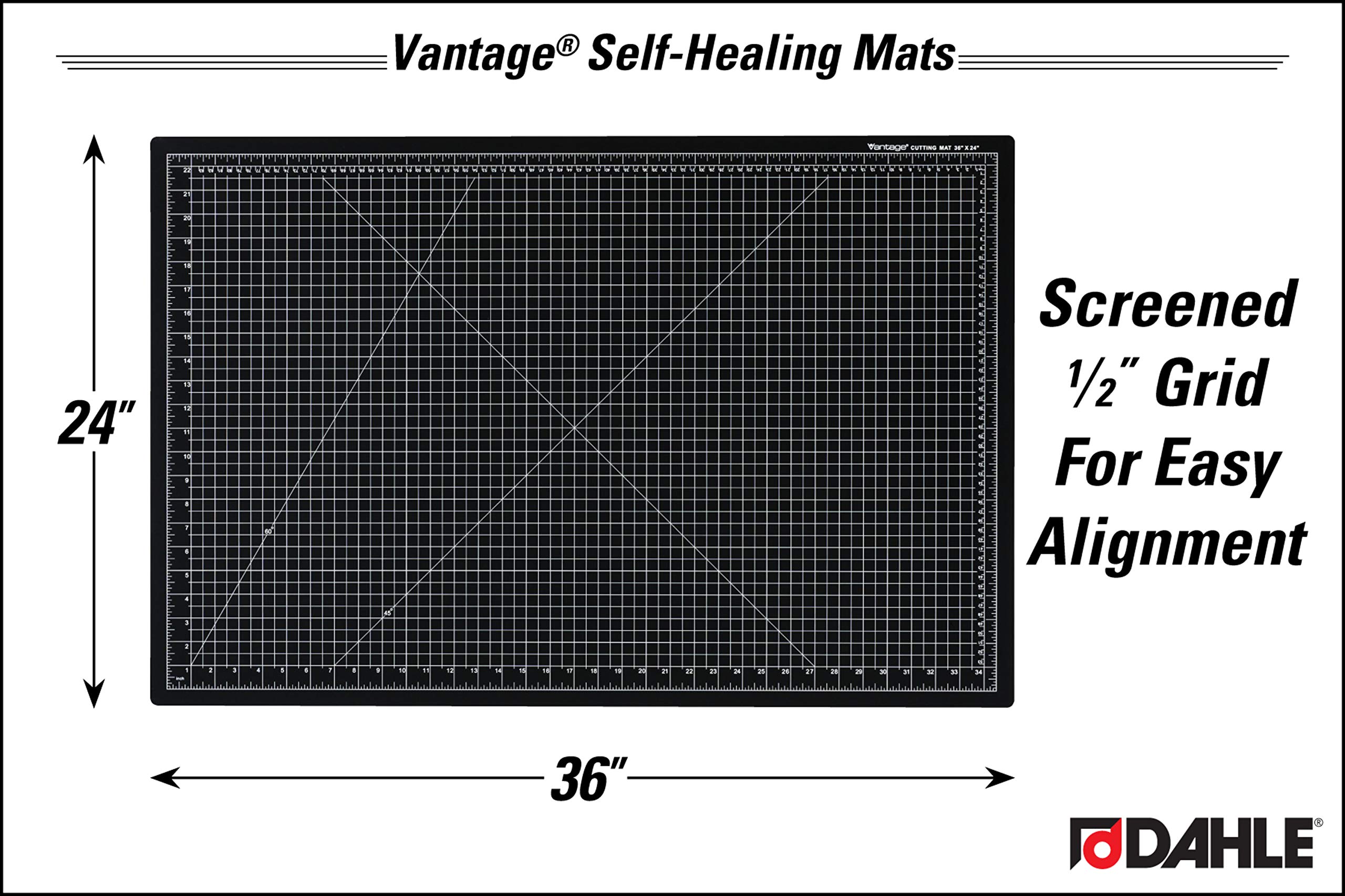 Dahle Vantage 10673 Premium Self-Healing Cutting Mat, 24