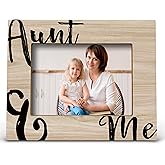 FONDCANYON Auntie Picture Frame - Aunt & Me, Mothers Day Gift for Aunt, 5x7 Inch Photo