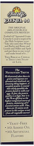 FOOD FOR LIFE EZEKIEL 4:9 ORGANIC SPROUTED GRAIN CEREAL, GOLDEN FLAX, 16-OUNCE BOXES (PACK OF 1)