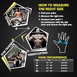ihuan Ventilated Weight Lifting Gym Gloves with Wrist Wrap Support Medium Black view 6