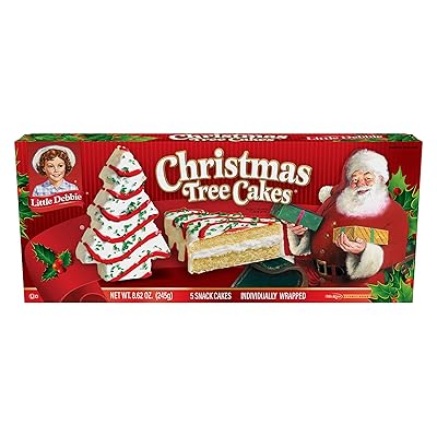 Little Debbie Christmas Tree Cakes (Vanilla), 8 boxes
