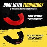 Titan Armour Dual-Layer Gum Shield Mouth Guard Adults & Juniors Case Inc view 6