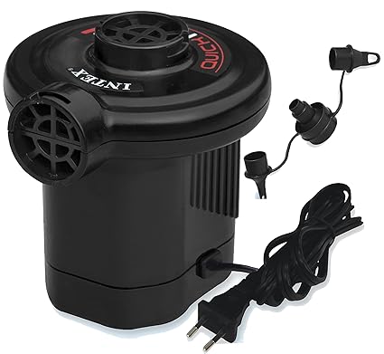 Intex Quick Fill AC Elektrische Pumpe - Elektrische Luftpumpe - Mit 3 Düsenaufsätze