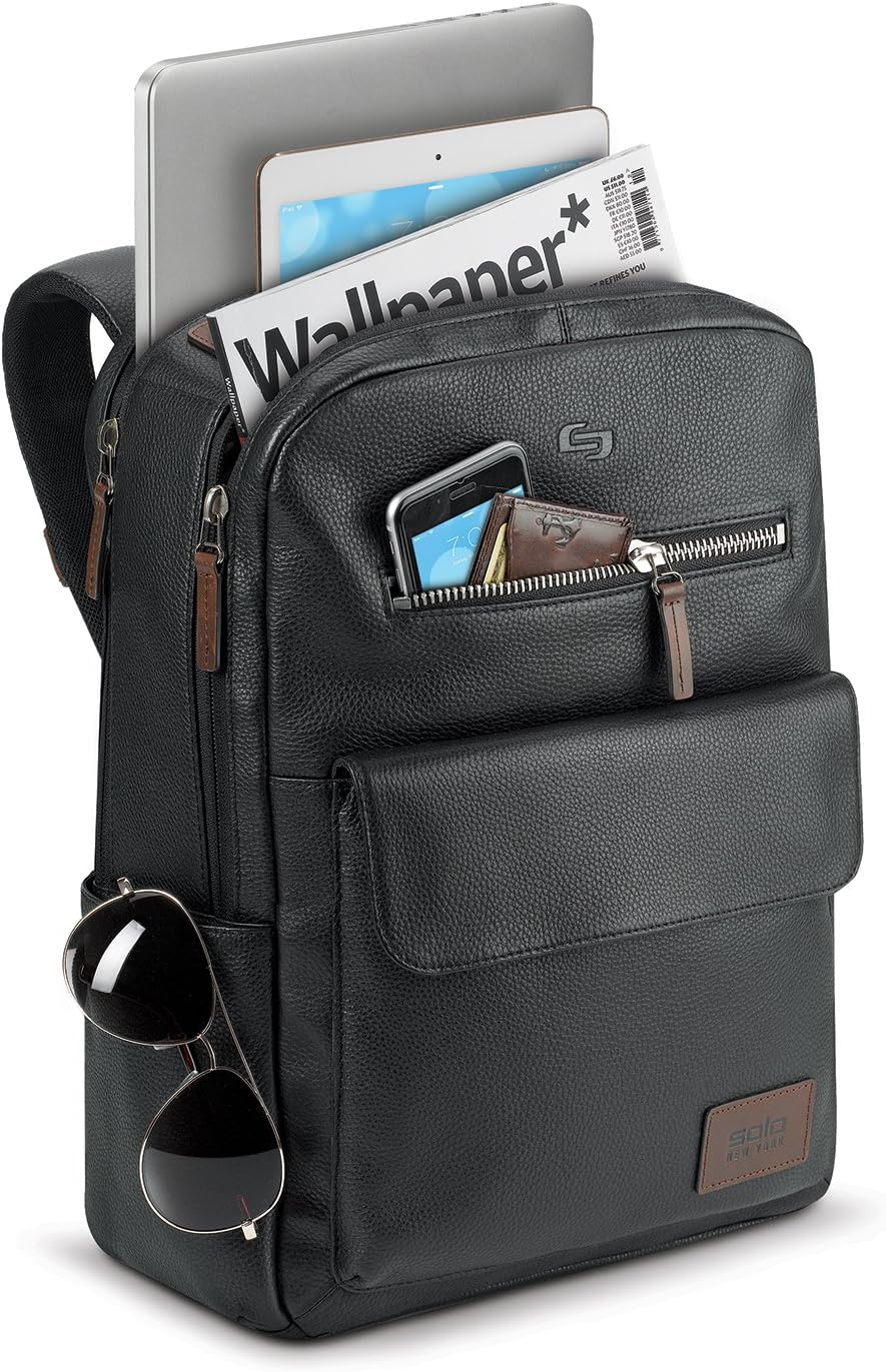  | Solo New York Kilbourn Pebbled Leather Backpack | Casual Daypacks