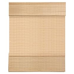 LazBlinds Cordless Bamboo Roman Shades, Light