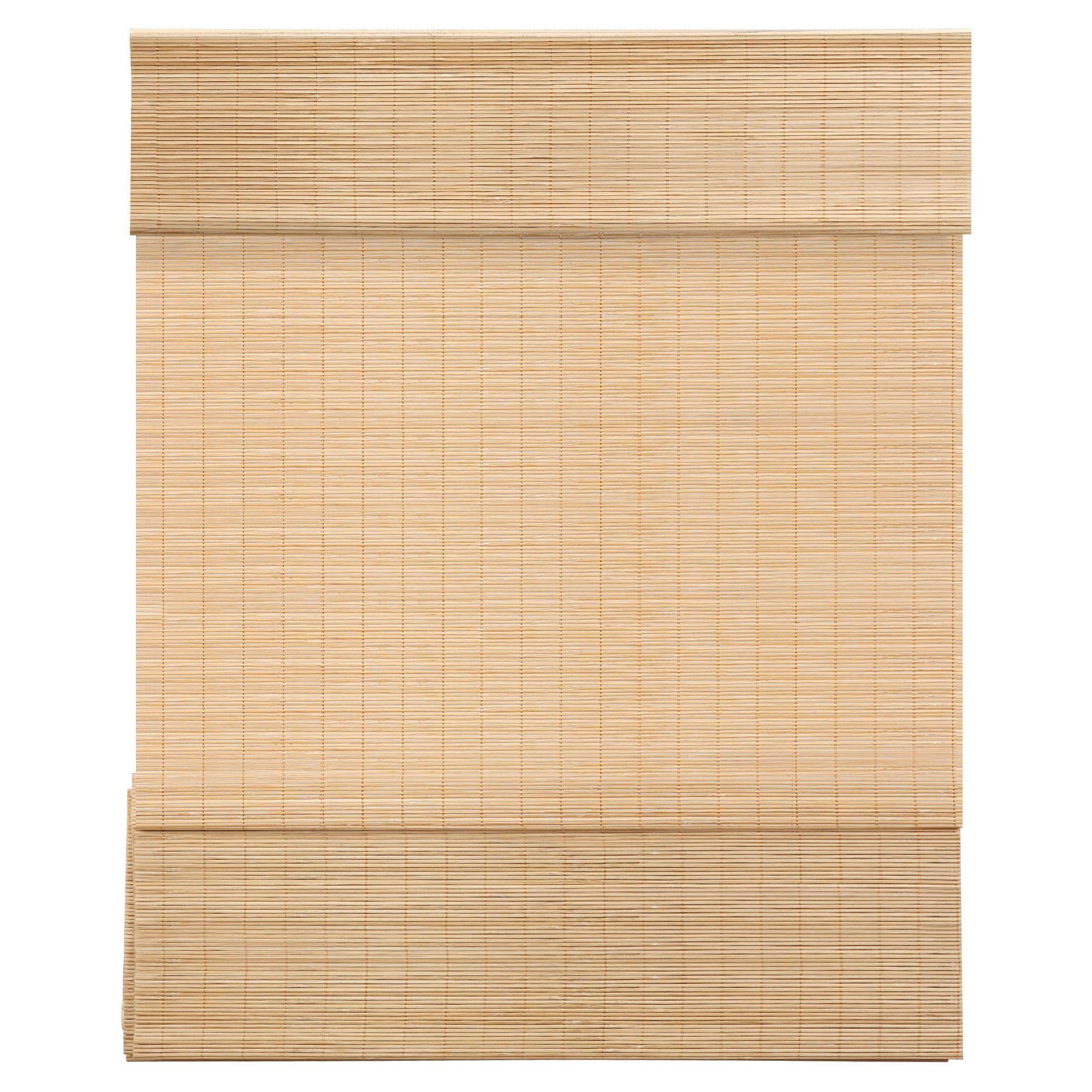 LazBlinds Cordless Bamboo Roman Shades, Light