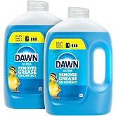 Dawn Ultra Original Dish Soap Refill Jug Large Size Blue Liquid Dishwashing Detergent, Powerful Soap for Grease, 51.5oz (Pack of 2)
