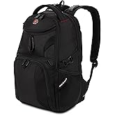 SwissGear 1900 Scansmart Mini/Slim Version, Fits Most 13 Inch Laptops and Tablets, TSA Friendly Backpack, Black