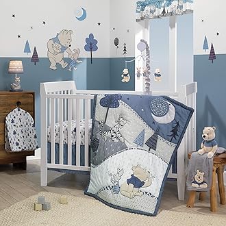 blue cot bumper set