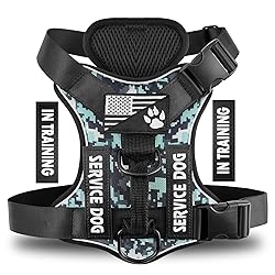 Demigreat Service Dog Harness, Reflective Dog Vest