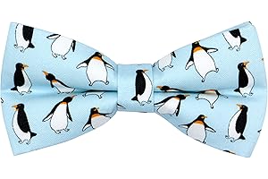 OCIA Cute Pattern Pre-tied Bow Tie Adjustable Bowties for Adult & Children