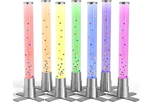 PLAYLEARN USA Playlearn 24" Bubble Tube Lamp with Acrylic Colored Beads - 7 Changing Colors - USB - Easy Setup – Sensory Bubble Lamp - Sensory Lights for Autism