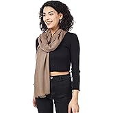 PASHWRAP Ultra-Thin Merino Wool Scarf Soft & Warm, Featherlight Cozy Luxurious Shawl For Women, Perfect For Travel
