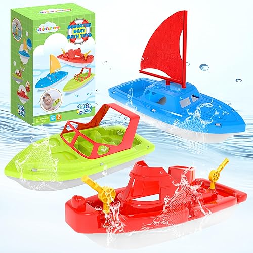 Toy Boats, PCS Boat Bath Toy Toddler Pool Toys, Toy Boats for