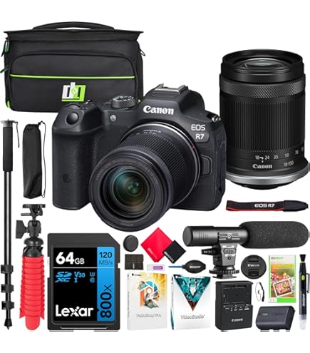 Amazon.com : Canon EOS R7 Mirrorless Camera with 18-45mm and 55