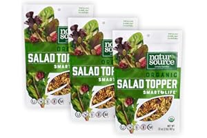 naturSource Organic Salad Topper - Salad Toppings, Salad Mix, Salad Toppers Seeds and Cranberries, Crunchy, Mixed Seeds for Salad, Oatmeal or Yogurt, Gluten Free, Organic - 32 Oz (2 Lb) (Pack of 3)