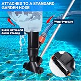 S-Union Portable Pool Vacuum for Above Ground Pools with 5 Section Poles view 2