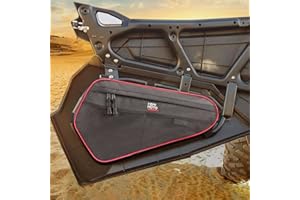 KEMIMOTO UTV Lower Door Bags Upgraded 1680D XP 1000 Storage Bags With 4 Storage Net Pockets Compatible With RZR 900 S 1000 S XP 1000 4 Turbo 4 Turbo S 4 2014-2023 Door Tool Accessories 2pcs