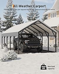 GarveeLife 12x25 FT Metal Carport