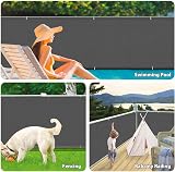 LOVE STORY Balcony Privacy Screen 75x300cm Waterproof PES UV Protection Charcoal view 6