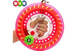 TianYueFly Kite Reel and String Spool, 8.7inches Dia with 1200ft Line, Winder with Lock and Connector for Kids & Adults (Red)