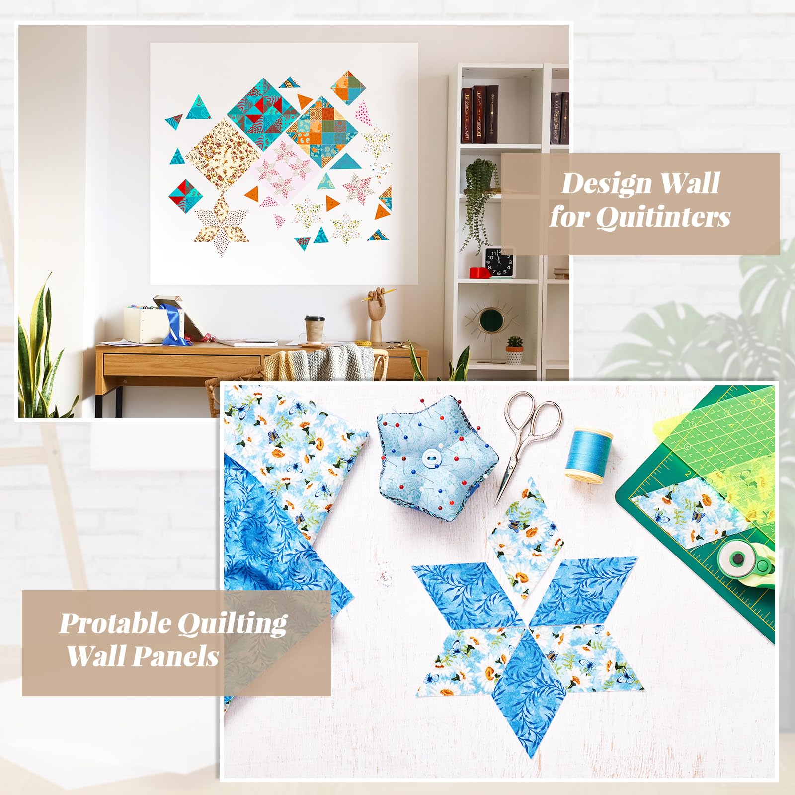 Buryeah 1 Pcs Quilt Design Wall Fabrics 72 in x 60 in with No Grid Lines Flannel for Quilting Design Wall Sewing Supplies for Craft Sew Display Double Sided Fleece (White)