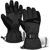 Tough Outdoors Waterproof Gloves Women - Ski Gloves Men - Warm for Winter Cold Weather Snow & Snowboarding - Men's Women's