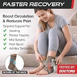SS Sleeve Stars Ankle Brace with Removable Strap Mocha 10-12 in Medium view 2