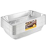 EHOMEA2Z Large Aluminum Pans Full Size Deep Foil