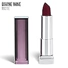 Maybelline New York Color Sensational Red Lipstick Matte Lipstick, Divine Wine, 0.15 oz