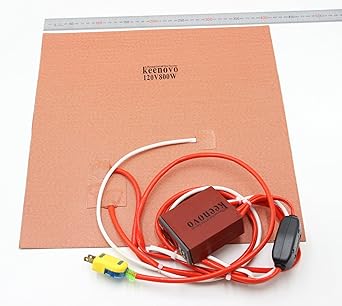 Keenovo Silicone Heater Gmax Style 3d Printer Heatbed Build Plate Heating Element 16 120v Dual Heating Zones Integrated Digital Controller Plug Amazon Com Industrial Scientific